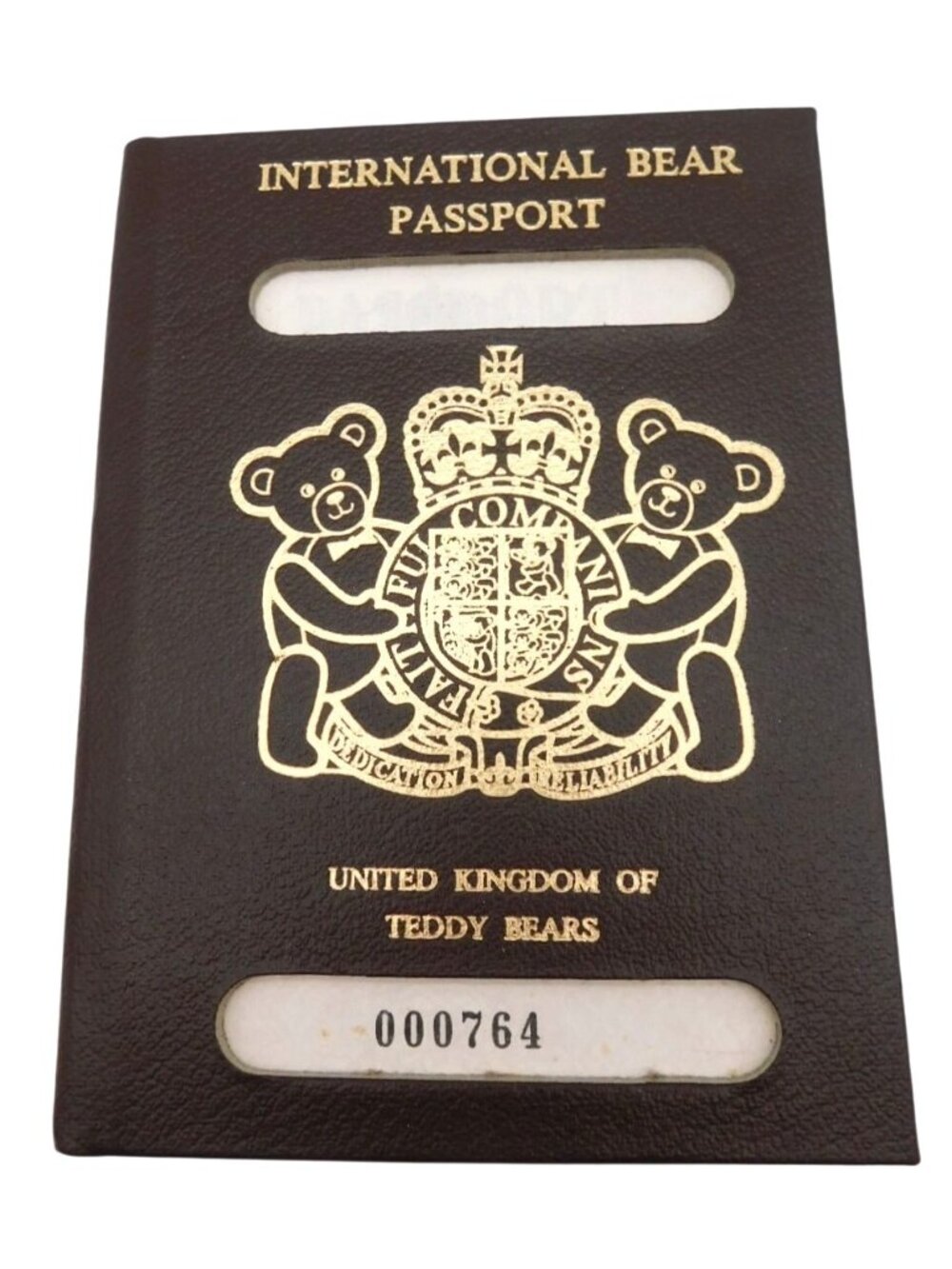 International Bear Passport United Kingdom Teddy Bear Club Unique Collectible